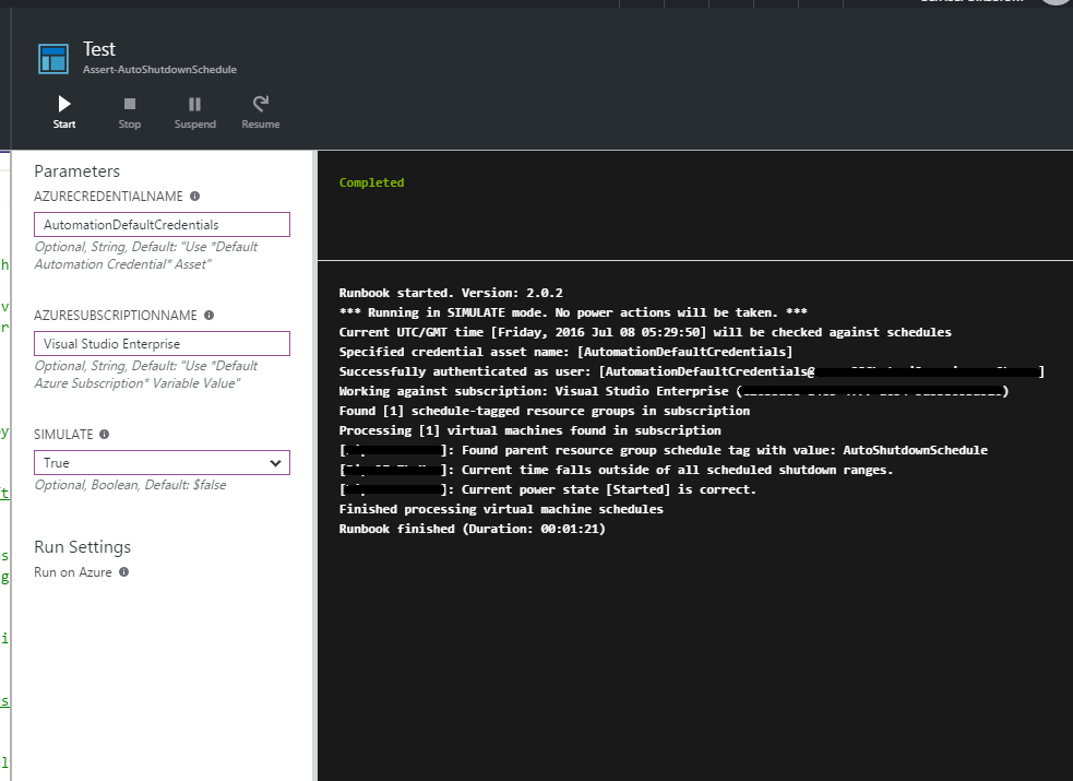 Azure Portal Screenshot