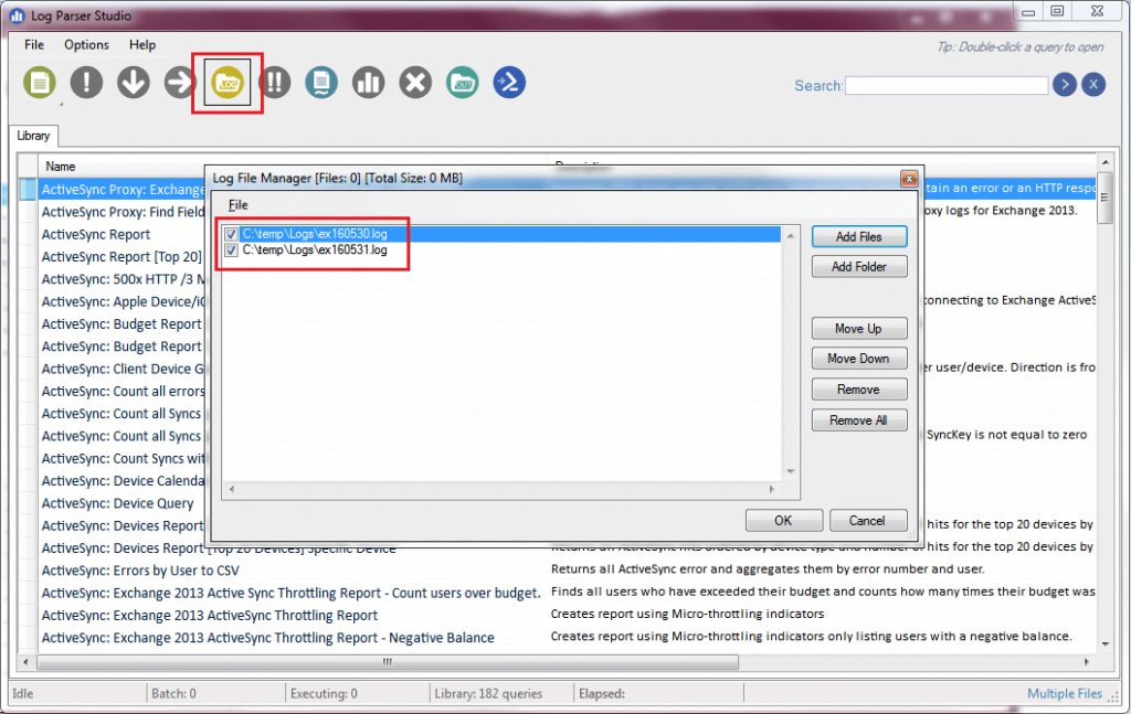 Log Parser Studio Screenshot
