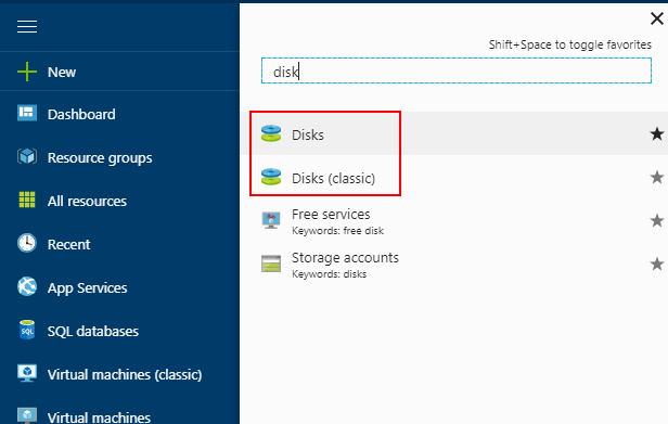 Azure Screenshot