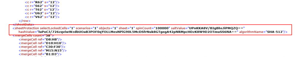 Excel XML File Screenshot