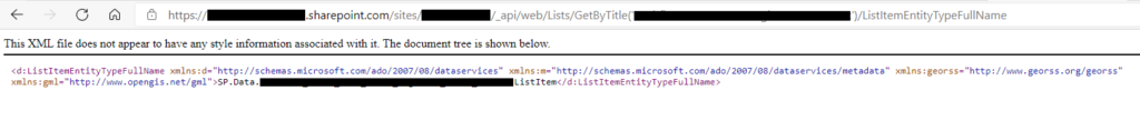 SharePoint REST API screenshot