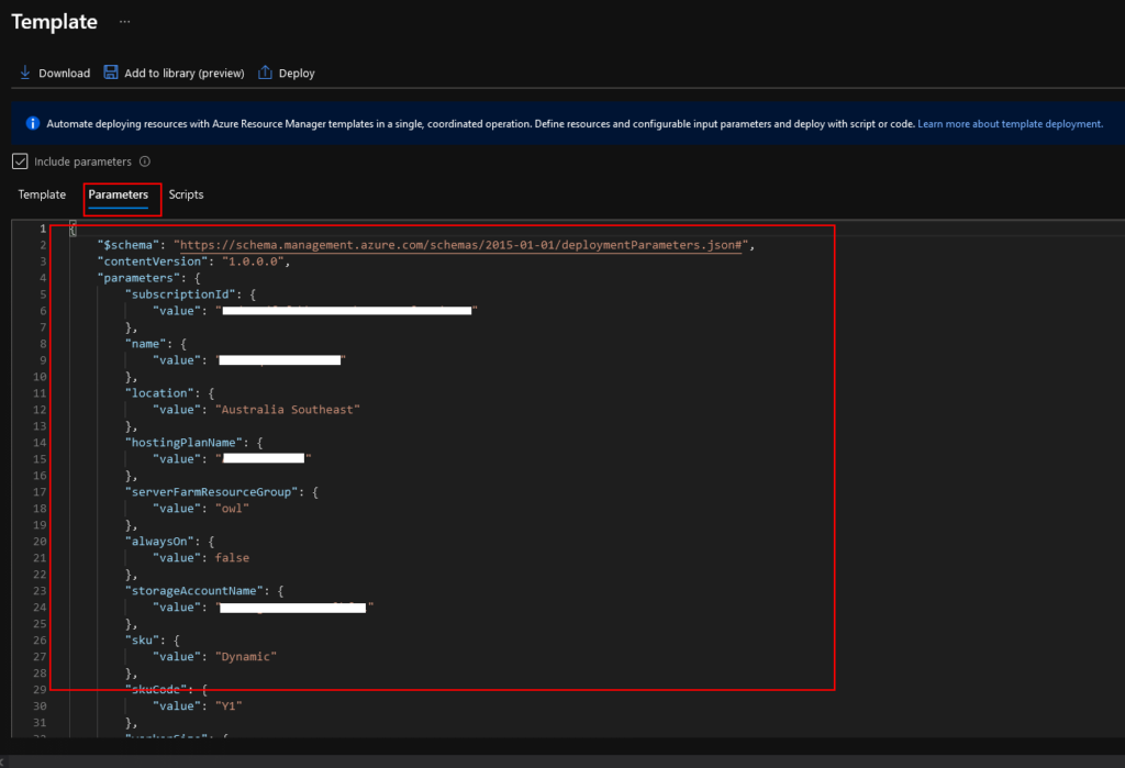 Azure Portal Screenshot