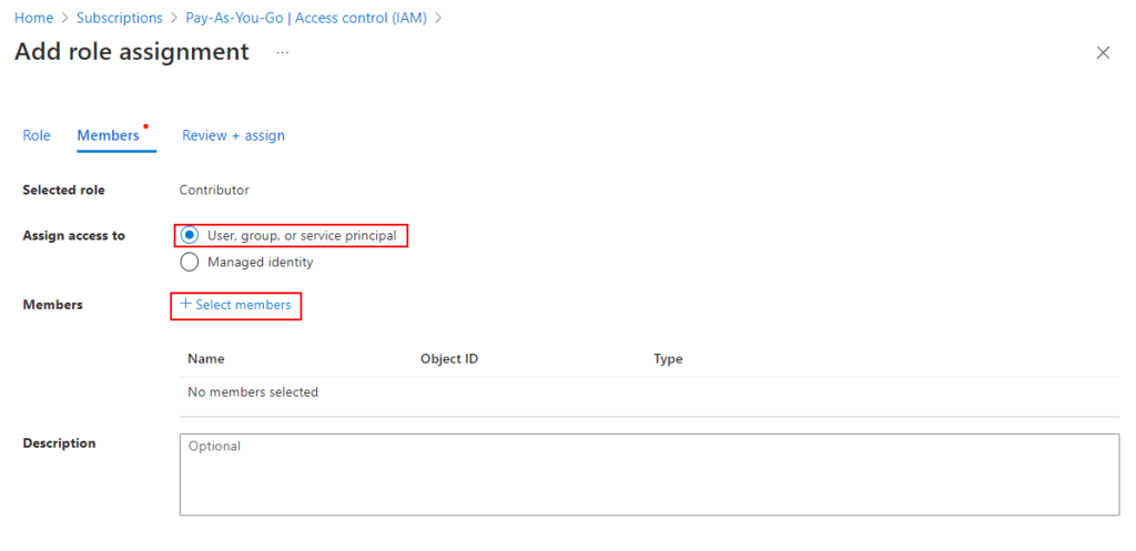 Azure Portal IAM Screenshot